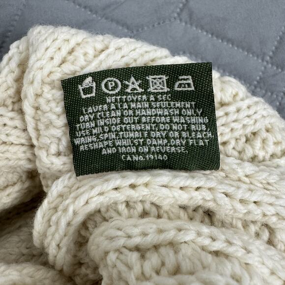 Carraigdonn Children's 100% Merino Wool Shamrock Beanie Hat Made In Ireland-Flaw - Picture 4 of 7